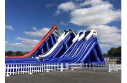 China Customized Giant Inflatable Slide / Commercial Adult Inflatable Trippo Water Slide supplier
