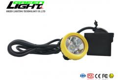 China Lithium lon 2A Charger ABS 10000lux LED Miners Cap Lamp supplier