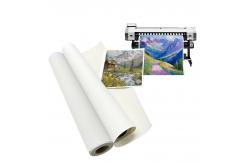 China 380gsm Eco Solvent UV Latex Inkjet Glossy Polycotton Canvas Roll supplier