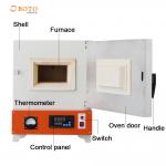 High Effiency Programmable LCD Touch Screen 1000 Degree High Temperature Muffle Furnace Oven for sale