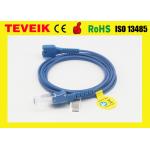 Reusable Nellco-r Oximax Patient Monitor Spo2 Extension Cable DB 9 Pin for sale