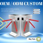 Zento Automatic Security Barrier Gate System Turnstile With Qr Code & Rfid Card Reader for sale
