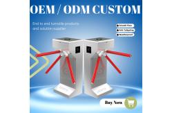 China Zento Automatic Security Barrier Gate System Turnstile With Qr Code & Rfid Card Reader supplier