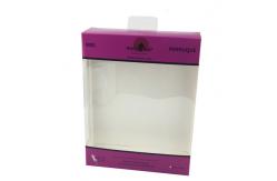 China Rainbow Hair Extension Paper Box With Customized Size And Clear Window supplier