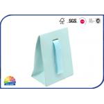 190gsm Coated Paper Gift Bag Simple Custom Print With Smooth Ribbon Handle for sale