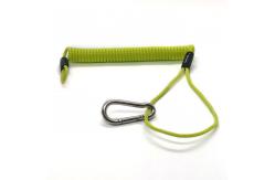 China Wire Coil Lanyard Tool Lanyard Retractable Hard Hat Tether Spring Lanyard supplier