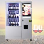 Refrigerated Whiskey Wine Vending Machine With Conveyor Belt System for sale