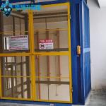 8m 500kg-2000kg Hydraulic Guide Rail Lift Machine Configuration