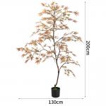200cm Artificial Maple Tree No Light No Inserts Faux Potted Plants For Indoor Decor for sale