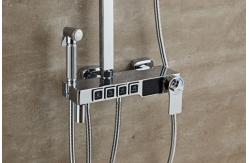 China Digital Display CE Thermostatic Intelligent Electricity Shower Faucet supplier