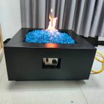 1.6ft Fire Pit Rectangular Fire Table With Propane Tank Inside 40000 BTU