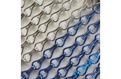 China Space Divider Metal Chain Link Curtains Fly Screen Curved Andulated supplier