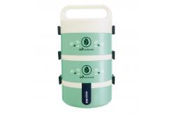 China 3-layer Plastic Bento Lunch Box Microwaveable And Insulated Round Lunch Box supplier