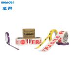 Custom Printing Red  Acrylic Bopp Tape  0.040mm Crystal Branding for sale