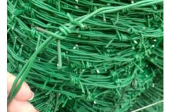 China 14x14 Green Pvc Razor Barbed Wire Secure Barbed For Fencing supplier