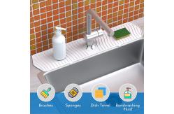 China Practical Leakproof Kitchen Guard Silicone Faucet Splash Mat Harmless supplier
