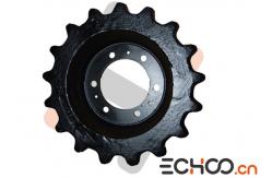 China Steel Compact Track Loader Undercarriage Parts /  Mini Loader Chain Drive Sprocket supplier