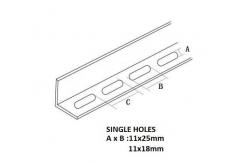 China Pregalvanized Single Slotted Plain Corner Unistrut Channel supplier