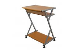 China Economic Student Home Office Computer Desk Walnut With Slidable Keyboard Shelf supplier