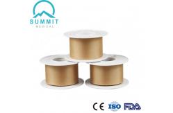 China 2.5cmX5m Tan Silk Surgical Adhesive Plaster With Plastic Spool supplier