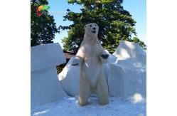 China Water Retardant Animatronic Polar Bear animals supplier