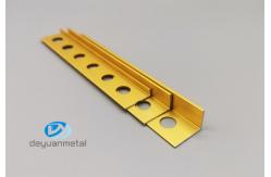 China Electrophoresis L Shaped Aluminium Extrusion With Holes 10-25mm Height supplier