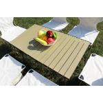 Simple And Portable Folding Egg Roll Table Outdoor Rectangular Shape