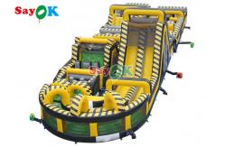 China Outdoor Funny Inflatable Obstacle Course Digital Pringting Blow Up Obstacles Games supplier