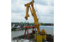 China 100t 10m Heavy Duty Hydraulic Knuckle Boom Crane supplier