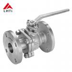 ANSI Class 150 Gr2 Titanium Ball Valve Two-Piece Full Port Fire-Safe Flanged Design for Chemical Media Resistance for sale