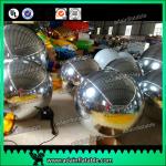 Festivals Inflatable Event Mirror Ball With Sliver Color , Inflatable Mirrored Sphere for sale