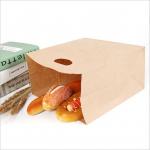 Recyclable Kraft Paper Bags With Handles Offset Printing Simple Design for sale