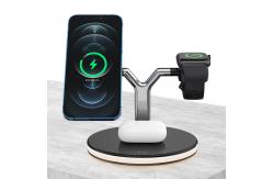 China Universal Qi Magnetic Fast Wireless Charging 15w 3 In 1 For Apple supplier