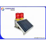 Red Flashing FAA L864 Double Solar Obstruction Light Type B For Electric Tower for sale
