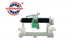 China Double Blades Balustrade Cylindrical Marble And Granite Cutting Machine PLC CNC supplier