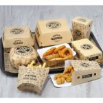 Fast food restaurant hamburger combo packaging box wholesale custom logo size for sale