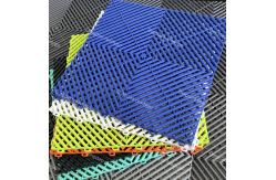 China 2500Lbs UV Resistant PP Garage Floor Tile With Ribbed Surface Finish supplier