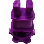Purple HDPE Screw Tight Round Post Insulator with UV inhibitors for Electric Fencing System for sale