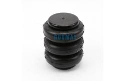 China Airsustech 3B2400 Air Spring Shocks Rubber Triple Convoluted With Air Inlet 1/2NPT supplier