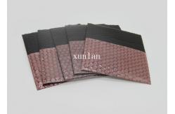 China Matte PE Film Composite Black Padded Envelopes With Air Bubbles Inside supplier