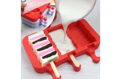 China Food Grade Silicone Custom Popsicle Making Mold Diy Popsicle Mold supplier