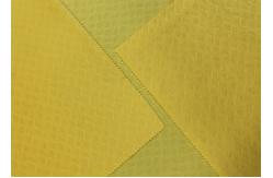 China 210GSM Soft 100% Polyester Embossed Pattern Micro Velvet Fabric For Home Textile - Yellow supplier