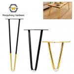 Modern Minimalist Three-wire Iron Hairpin Table Legs V-shape Metal Support Coffee Table Computer Desk Dining Table Wrought-iron for sale