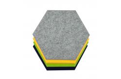 China Hexagon Sound Acoustic Panels Modern PET Felt Acoustic Panels Fireproof supplier