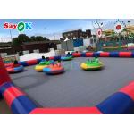 Outdoor Inflatable Games 4x4m Giant Tarpaulin Inflatable Bumper Track For Sports Games for sale