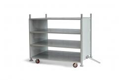 China Foldable Zinc Plated four layers 500KGS Nestable Roll Cages supplier