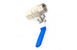 China SS316 BSP Threaded PTFE Seal Ball Valve , T Handle Brass Ball Valve supplier