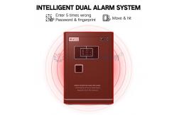 China Fingerprint Or Password fireproof safety deposit box Interior Design H680mm supplier