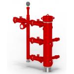 Red Manifold Cementing Head For Oil Well Cementing Equipment for sale