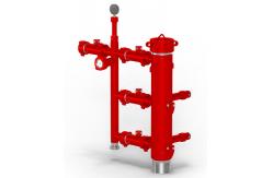 China Red Manifold Cementing Head For Oil Well Cementing Equipment supplier